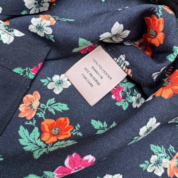 NEW $58 Philosophy Women's Multicolor Floral Print Button-Up LS Shirt, Size L - Picture 5 of 9